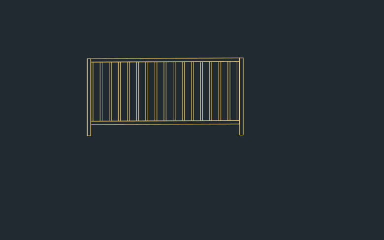 Professional Smart Railing Block for AutoCAD